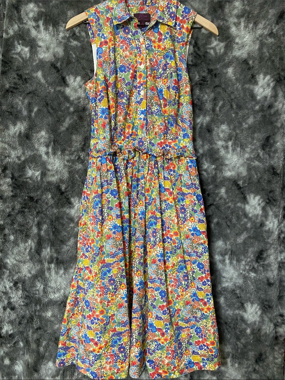J. Crew Liberty Margaret Annie Floral Print Shirt Dress Women's Size 2